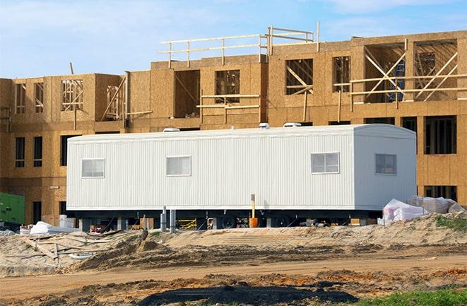 temporary office rentals at a construction site in Lathrup Village MI